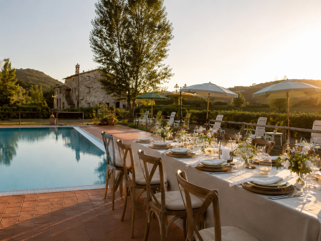 location per anniversari e compleanni in Umbria in borgo country