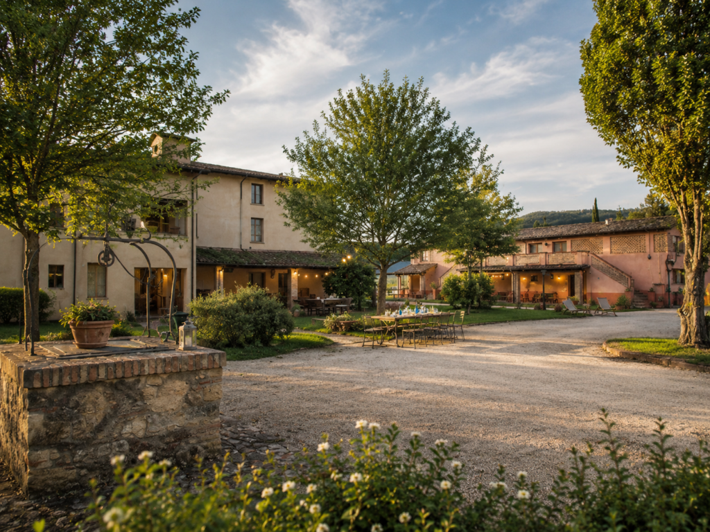 borgo per eventi privati in Umbria con ospitalità e spazi esterni